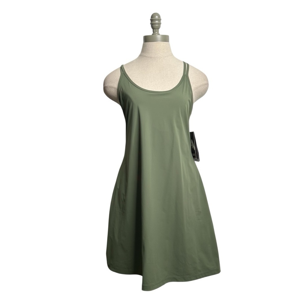 FourLaps Vitality Tennis Slim Fit Activewear Dress in Thyme Green Size Small - Picture 4 of 11